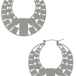 Geo  hoop earrings